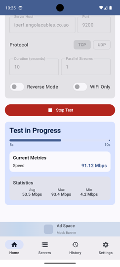 Testing process
